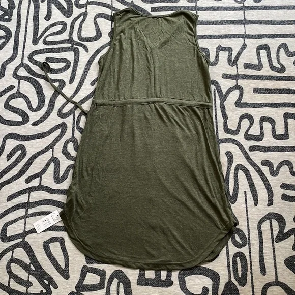 Drawstring Button-Front Dress - Picture 5 of 6